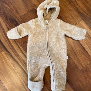 Baby Gap one-piece Sherpa jacket